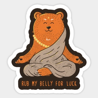 Buddha Bear Sticker